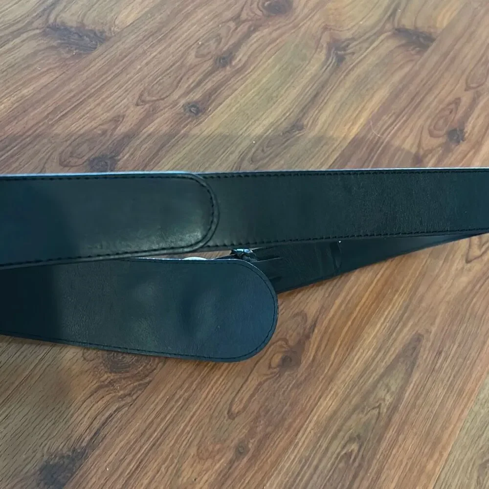 J. Jill black genuine leather beltswith silver hardware size L